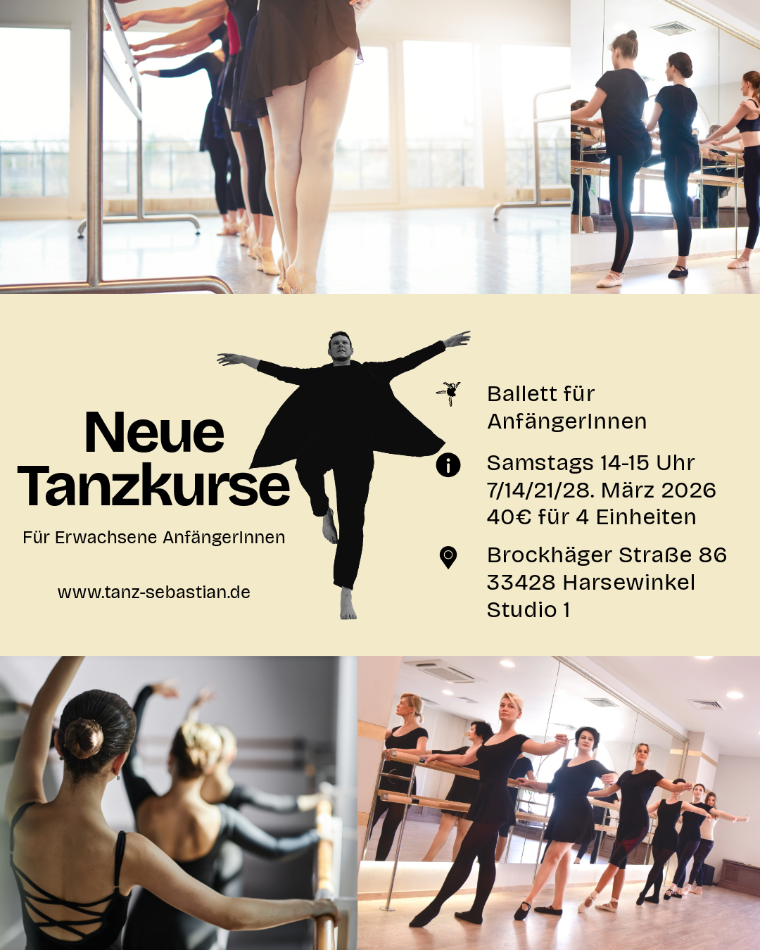 AnfängerInnen Tanzkurs Ballett in Harsewinkel